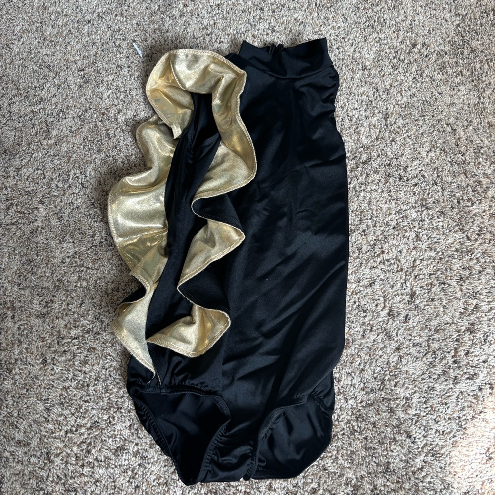 Black and Gold Dance Costume